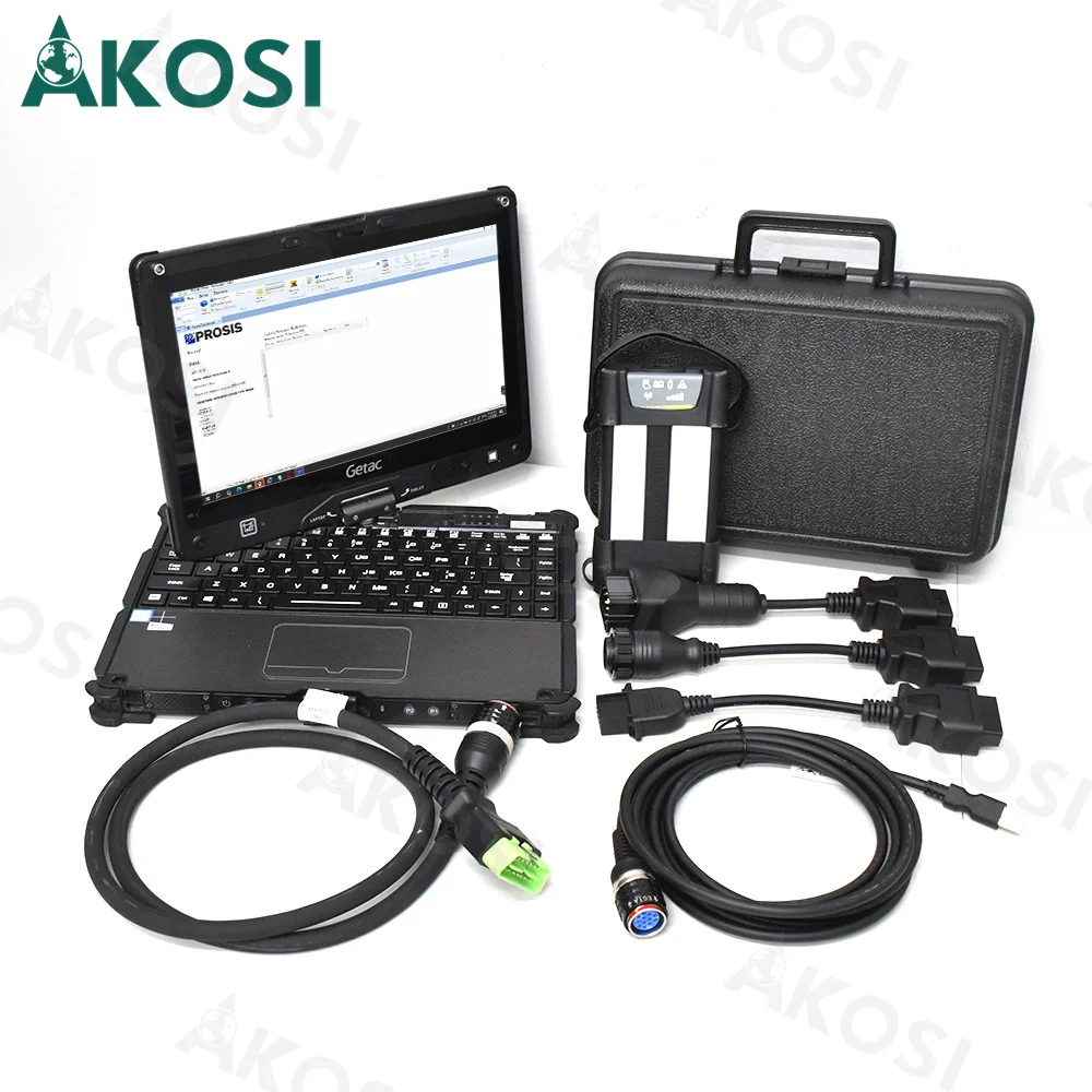 

Для VOCOM II VOCOM2 VCADS 88894000 для диагностического инструмента экскаватора грузовика EURO6 V2.8 PTT Premium Tech Tool с ноутбуком Getac V100