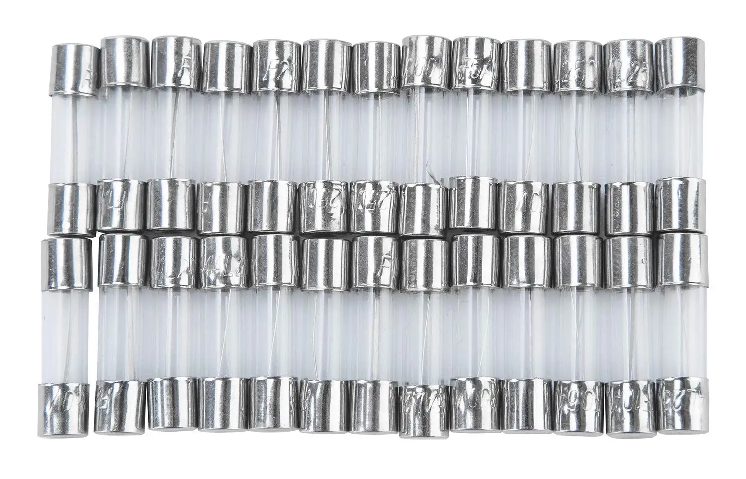 100 قطعة مجموعة متنوعة من الصمامات الزجاجية سريعة النفخ 10 قيم 5x20 مللي متر 250 فولت 0.2 0.5 1 2 3 5 8 10 15 20A أمبير مجموعة متنوعة