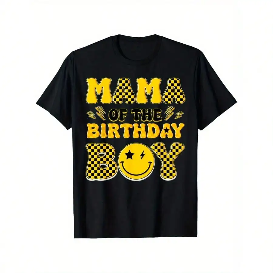 엄마 아빠 마마 생일 소년 행복한 친구 가족 파티 티셔츠, 100% 면 축구 동료 친구 형제 친구 티셔츠