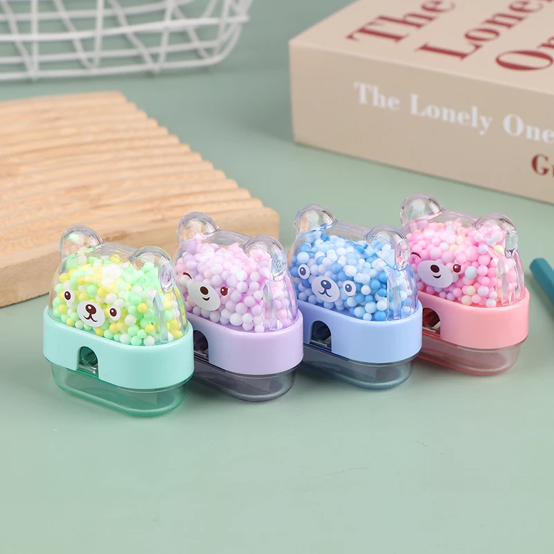 Мультяшные канцелярские принадлежности, точилка для карандашей, офисные аксессуары, подарок, милые школьные принадлежности