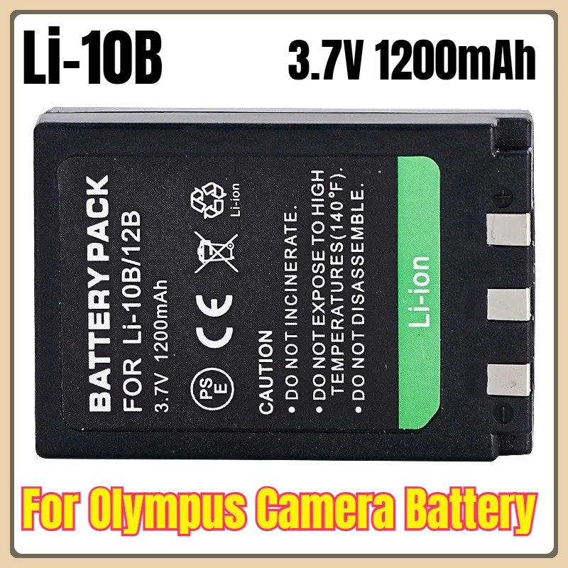 Batería de cámara Li-10B de 3,7 V 1200mAh para Olympus U-300 400 410 500 600 800 810 1000 C-760 765 7000 FE-200