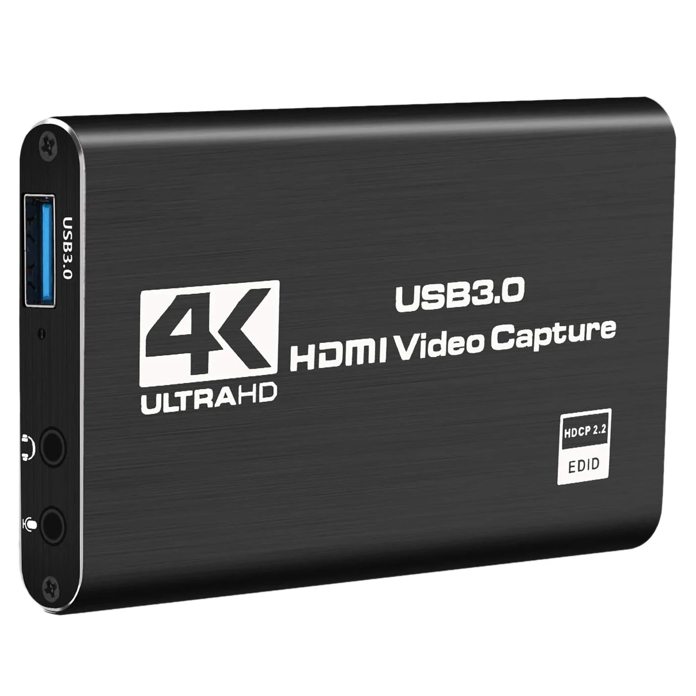 Game Capture Card, USB 3.0 4K Audio Video Capture Card with HDMI Loop-Out 1080P 60FPS Live Streaming for PS4, Switch