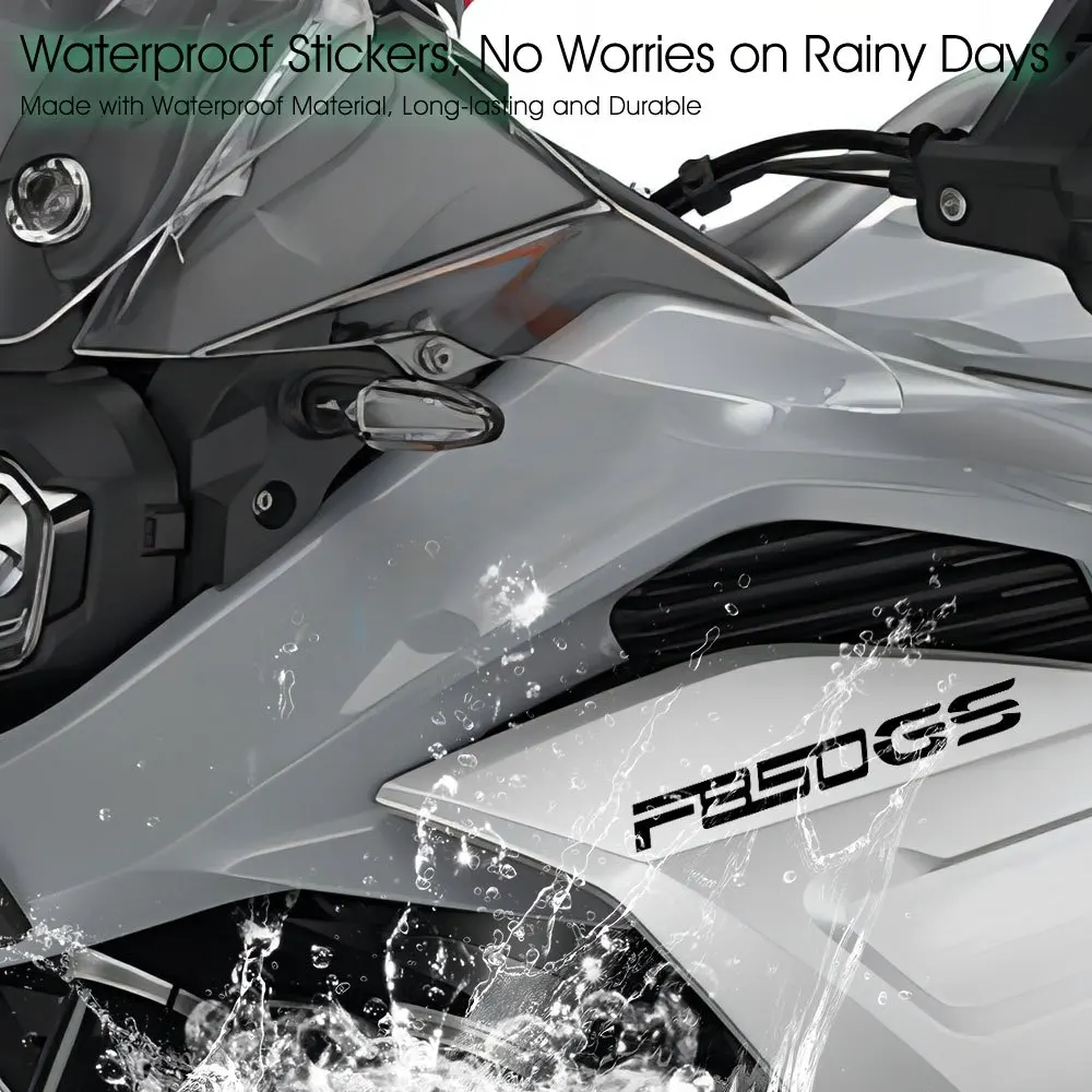 Set di adesivi per casco moto per BMW F850GS Adventure 2018-2023 Kit di decalcomanie in vinile impermeabile Accessori bici