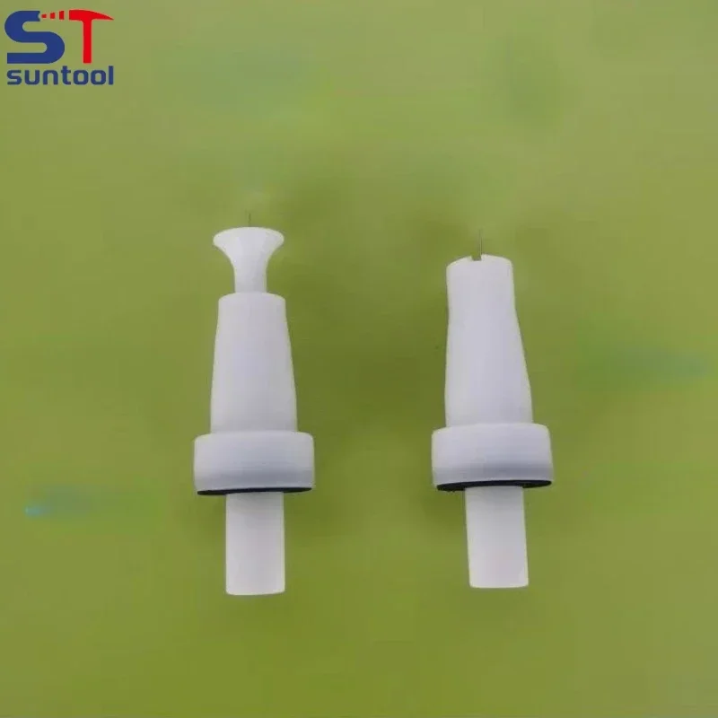 Suntool 2PCS Electrostatic Powder Coating Flat and Round Nozzle for Gema 02 Spray Gun