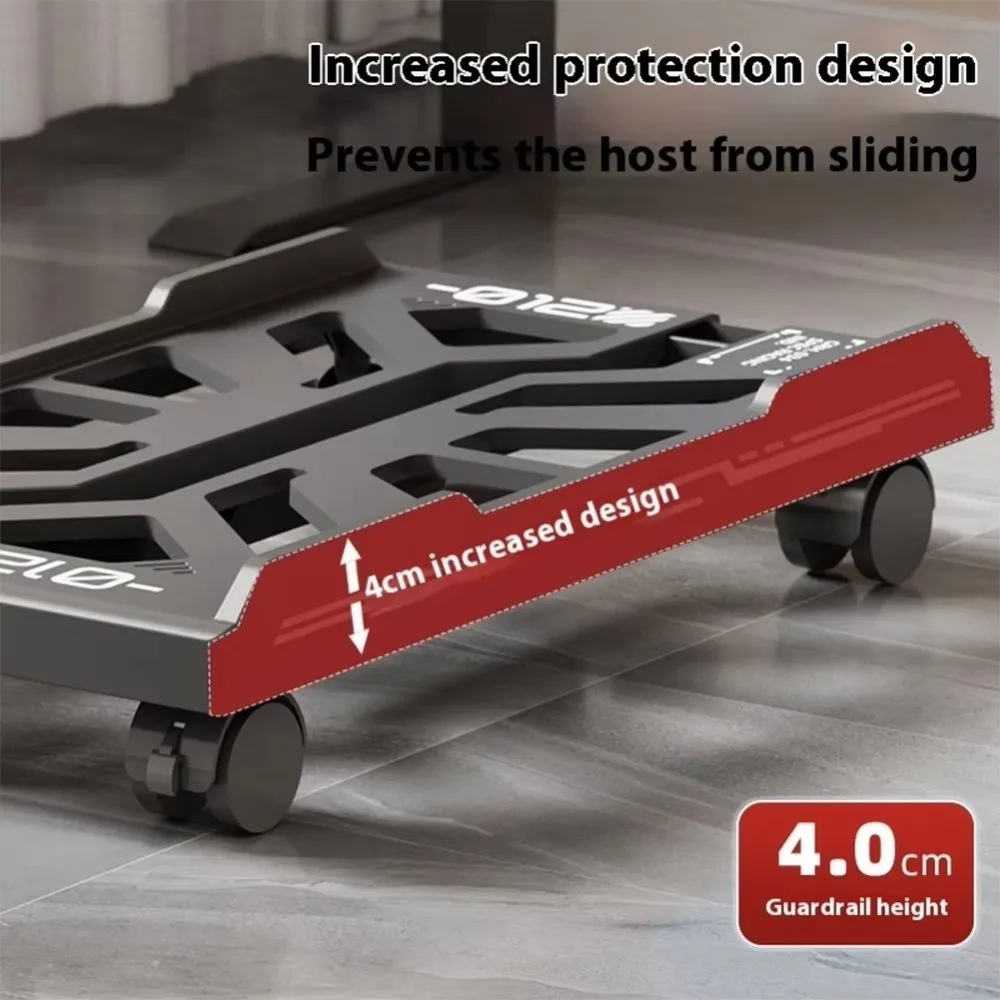 

Universal Adjustable CPU Holder Scalable with Caster Wheels CPU Stand Mobile CPU Tower Holder Under Desk Computer