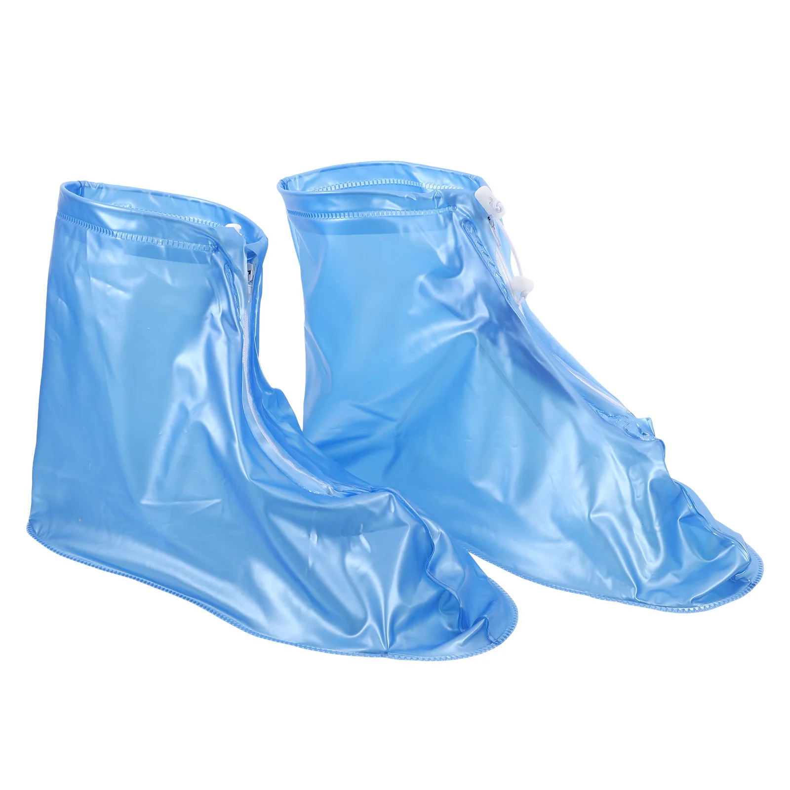 

2pcs Waterproof Shoe Covers Reusable Thickened Non-Slip Rain Boot Protectors For Men Women Outdoor Indoor Use Overshoes