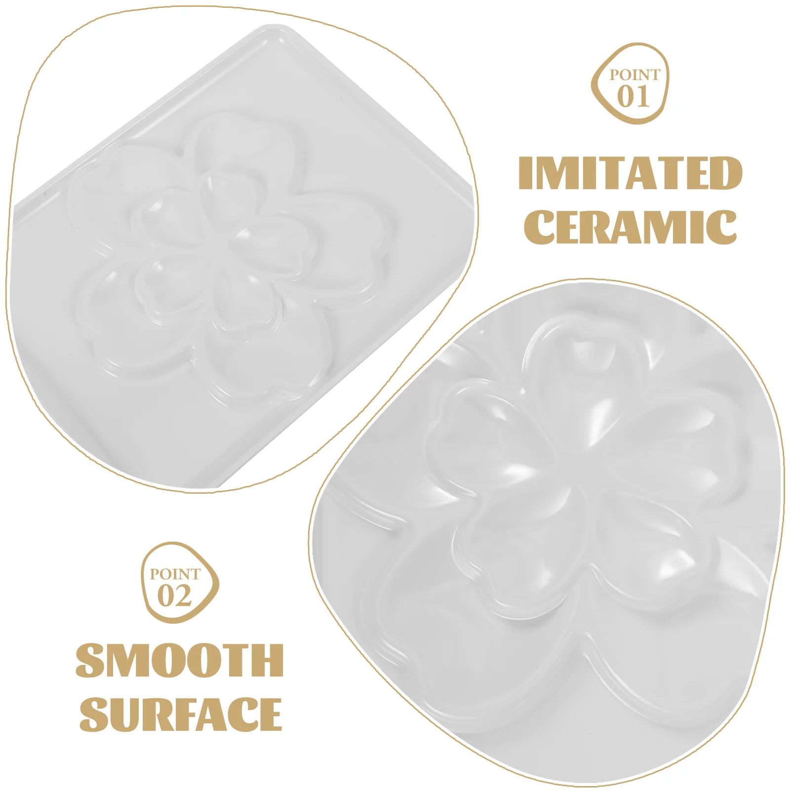 

Watercolor Palette Empty Paint Trays Color Mixing Plate For Acrylic Oil Painting Lightweight Pigment Storage Tray Painting