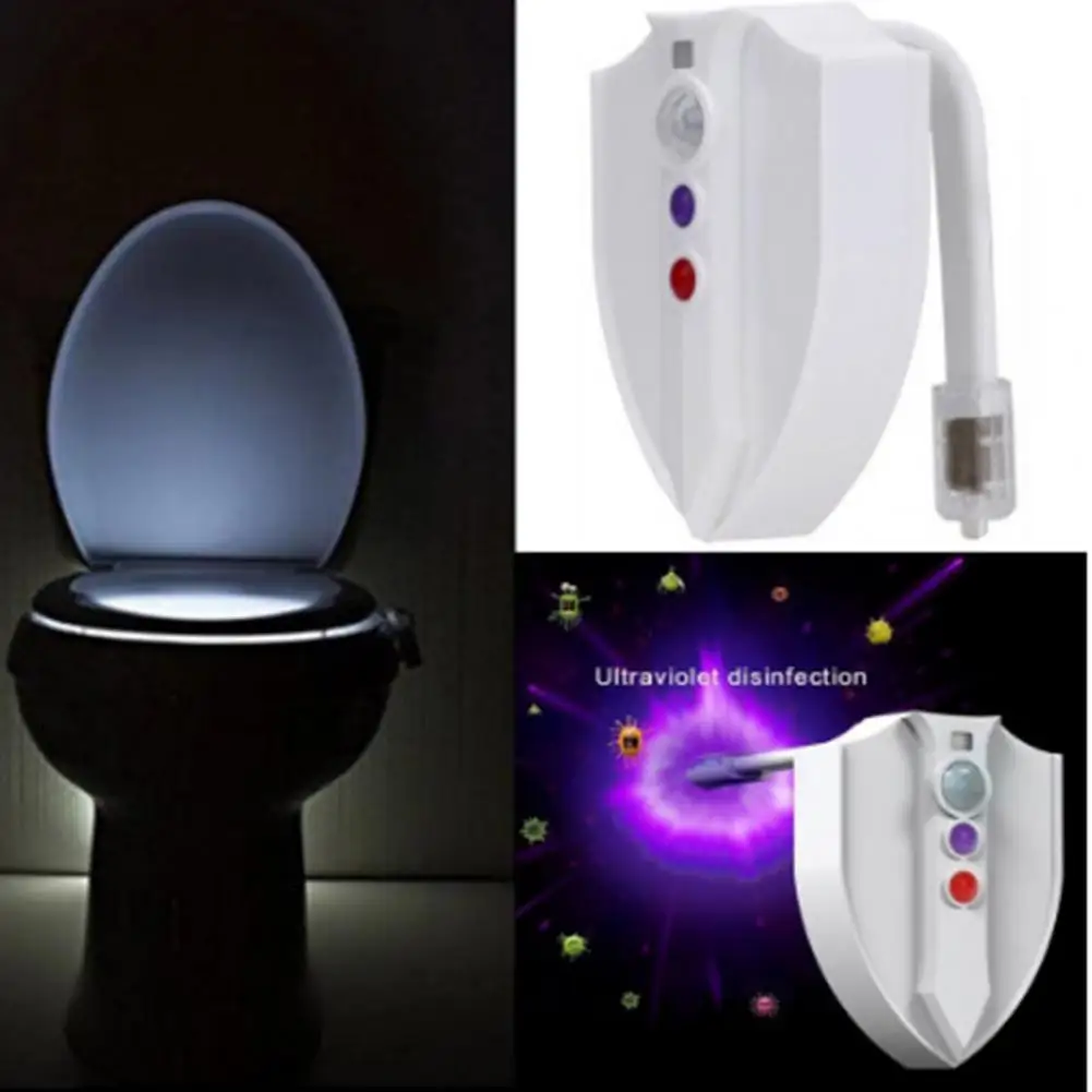 Rgb Night Light Automatic Toilet Seat Rgb Lamp with Motion Sensor Flicker Free Decorative Room for A Relaxing Ambience Night