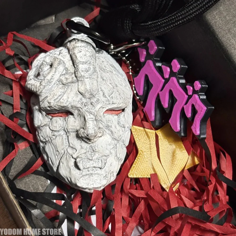 Gargoyle Mask 3D Printed Toy Model Keychain Pendant Cool Anime Merchandise Stylish Accessory for Shoulder Bags and Backpacks