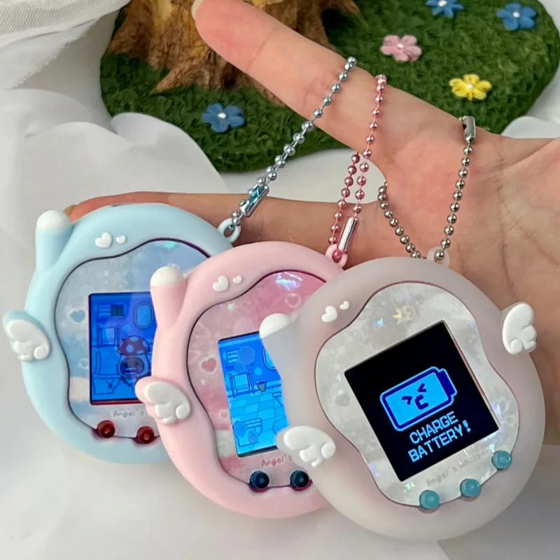 جديد Tamagotchi Uni الغطاء الواقي غطاء من السيليكون لعبة الحيوانات الأليفة لينة ومبتكرة تصميم الرسوم المتحركة الملاك لطيف مع ملصق هدية الأسهم #1