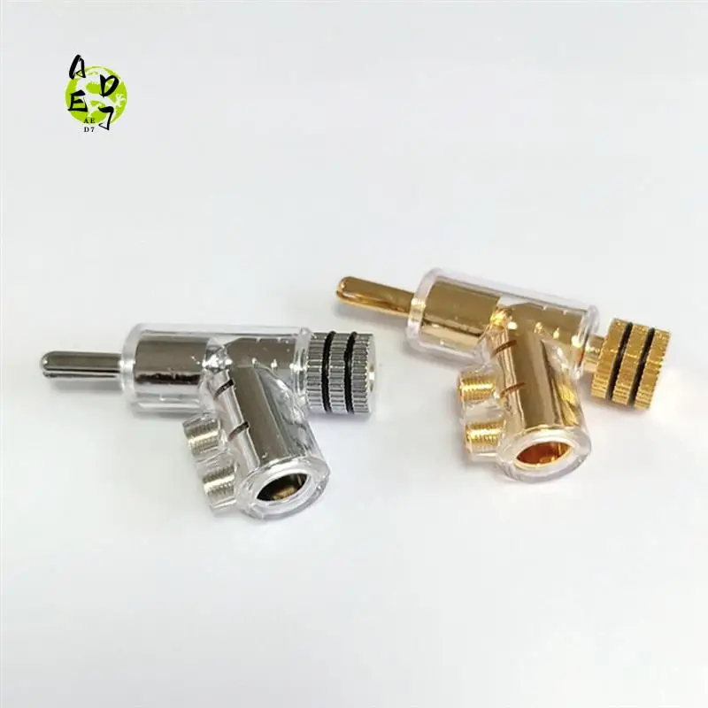 

AED7-2 шт. самоблокирующийся штекер типа «банан» Y-образный адаптер Hi-End медный разъем для динамика аудио усилитель