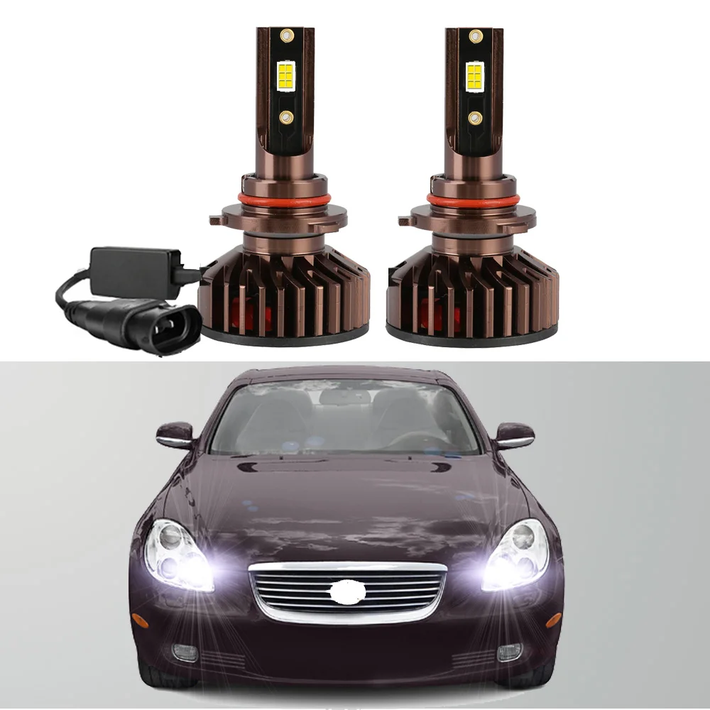 

2Pcs Led Headlight Bulb For Lexus SC430 2002- 2008 2009 2010 High Beam Headlight Bulb Canbus (With Halogen Headlights)