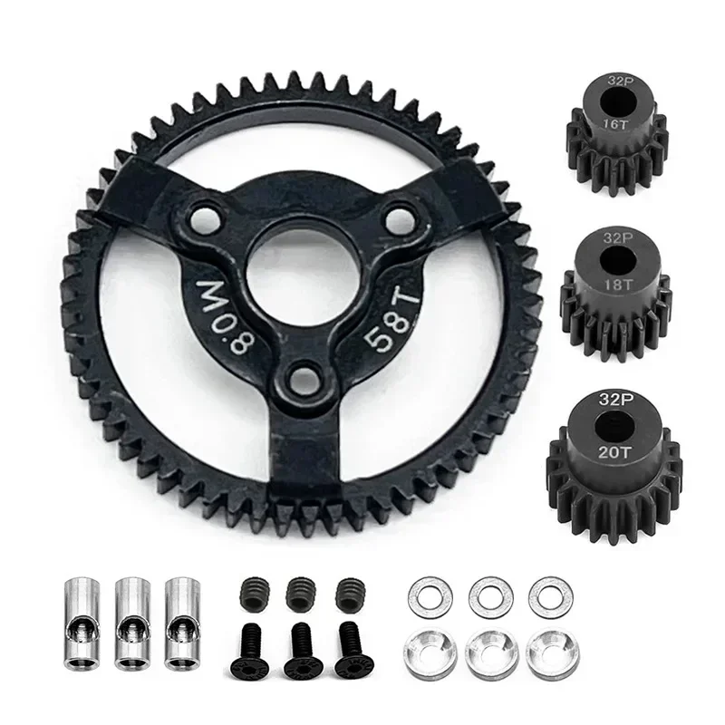 Harden Steel Spur Main Gear 50T 52T 54T 56T 58T 32Pitch 0.8M 6842 6843 3956 for RC Car 1/10 TRX Slash Stampede Rustler 4x4 VXL