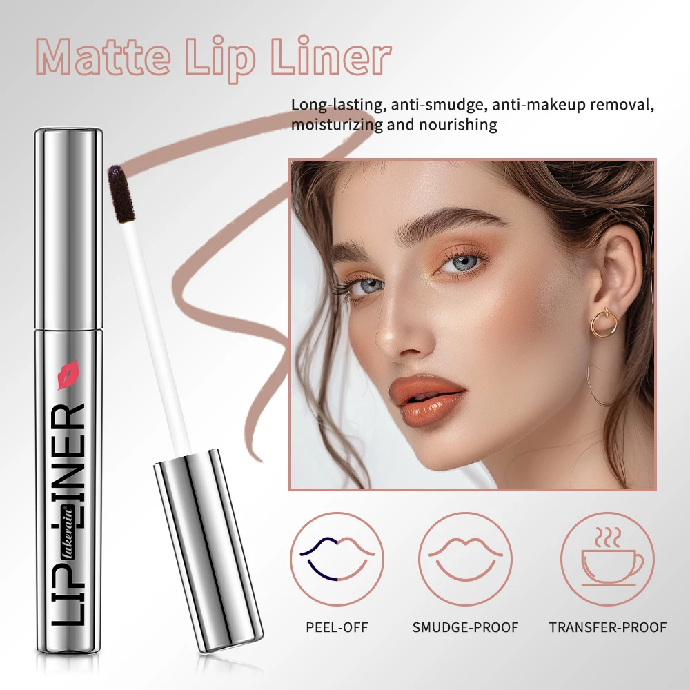 Peel Off Tatoo Lip Liner Waterproof Long Lasting Lipliner Pencil Transfer Proof Matte Finish Lipgloss Lipstick Makeup 4 Colors