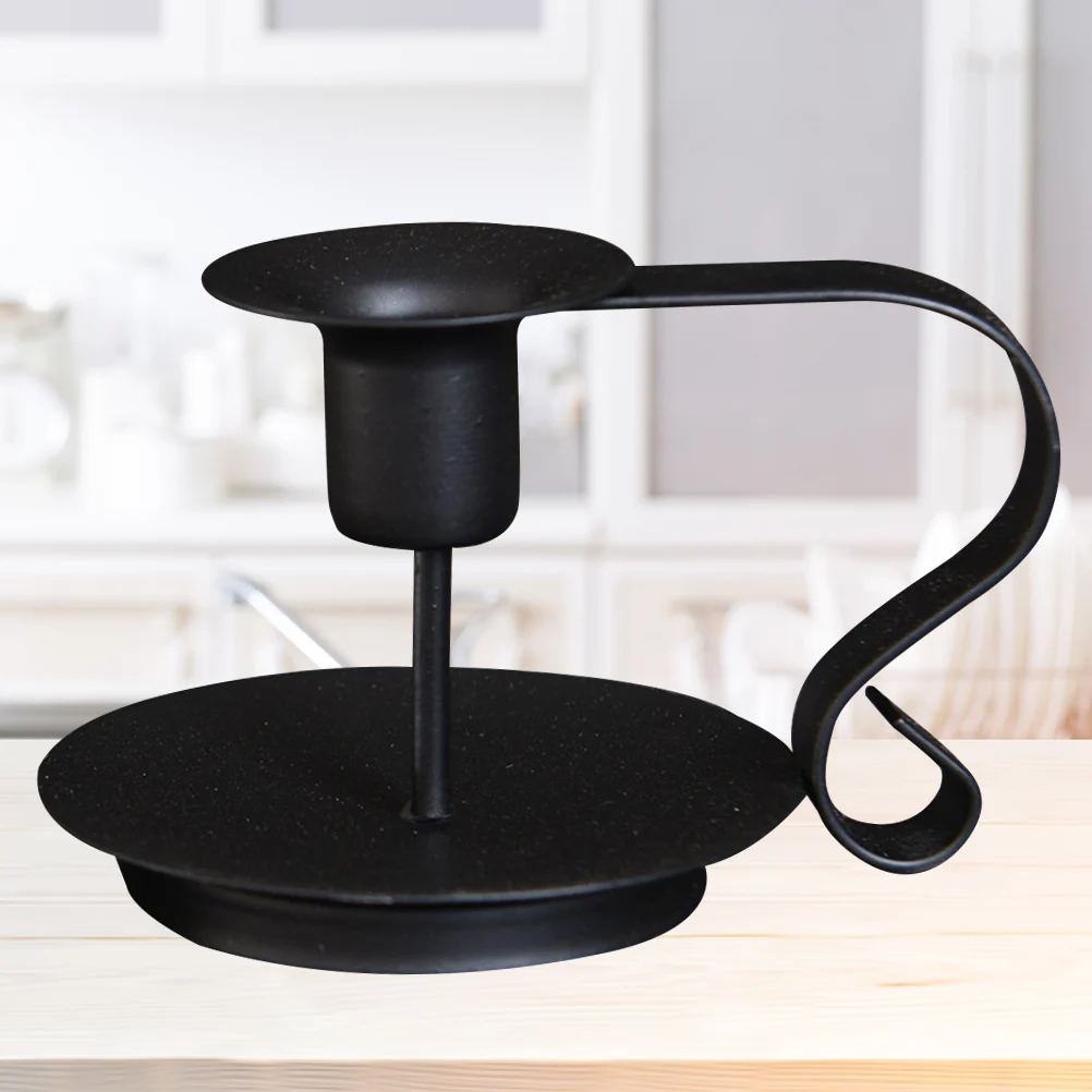 

Matte Black Taper Candlestick Stand For Tabletop Mantelpiece Decor Tealight Tealight Taper Holder Holder