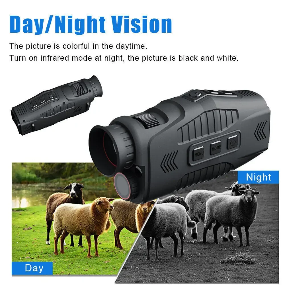 2024 New R11 1080P Single tube Night Vision Device 10x Digital Zoom Infrared Night Vision Hunting Outdoor Day and Night Dual Use