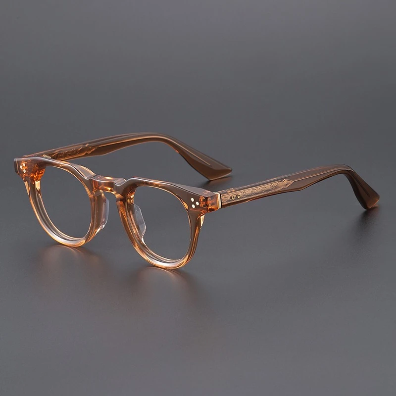 

Retro Top-quality Tortoise Shell Acetate Men Eyeglass Frame Prescription Optical Glasses Women with Myopia Custom-made Lenses