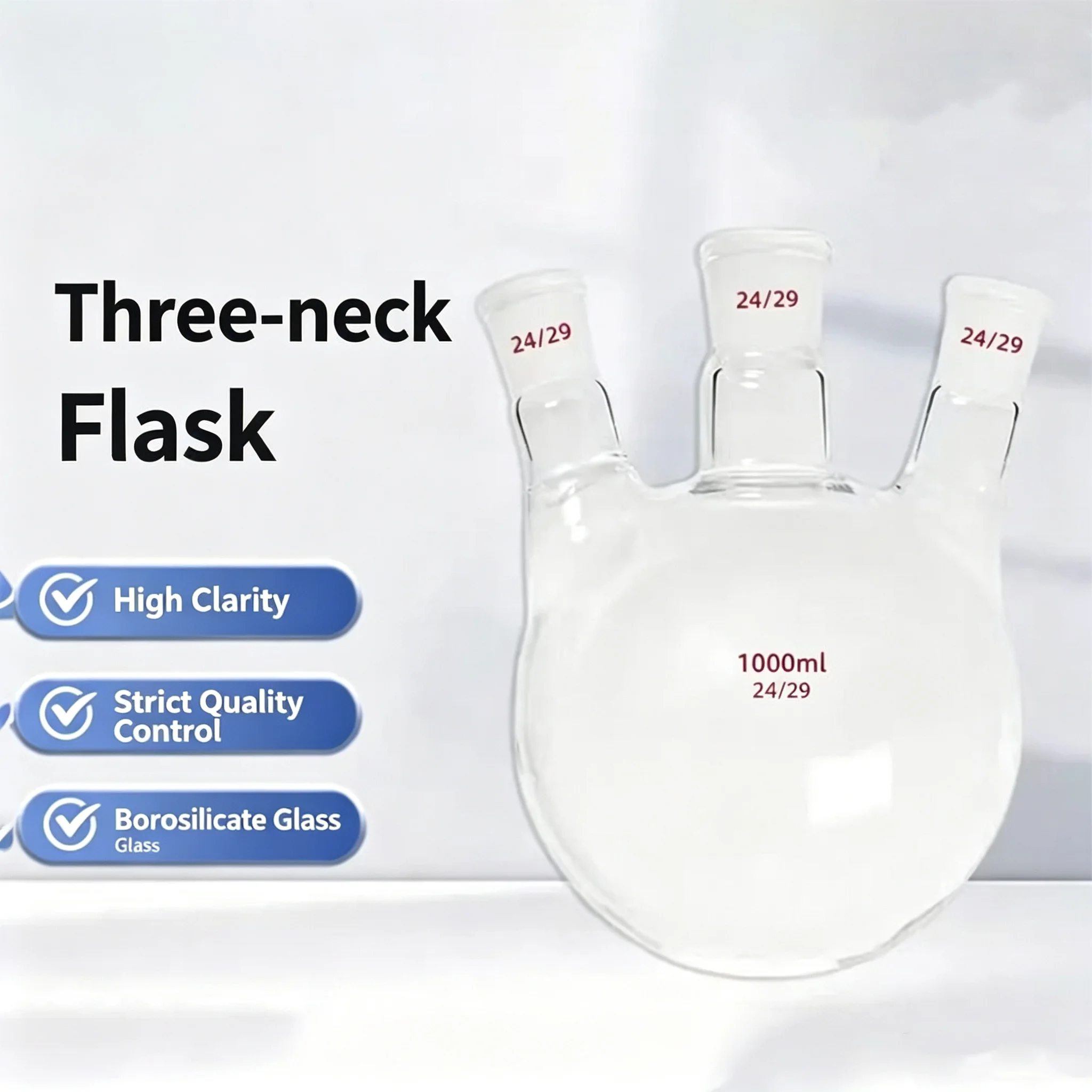 Laboratory three-neck round bottom flask three-neck flask 1000ML 2000ML3000ML5000ML