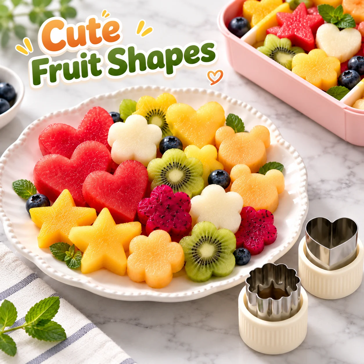 8PCS Butterfly Fruit Cutter Set Food-Grade Stainless Steel Embossed Molds for Fruit Veggie Cookie Fondant Pastry Home DIY Baking