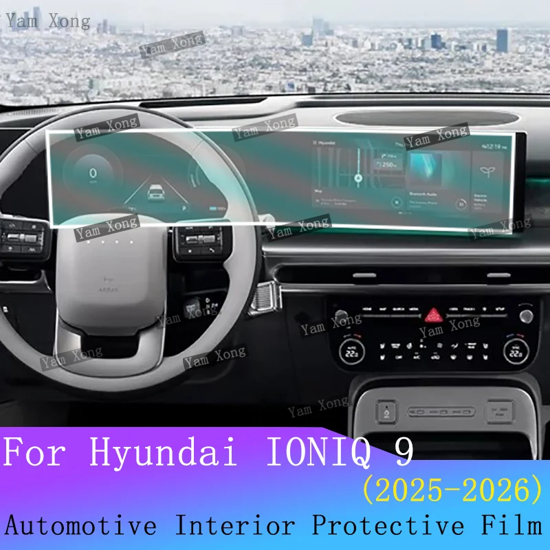 

For Hyundai IONIQ 9 Car GPS navigation Anti-scratch Repair film Auto LCD screen Transparent TPU protective film BC Pillar Film