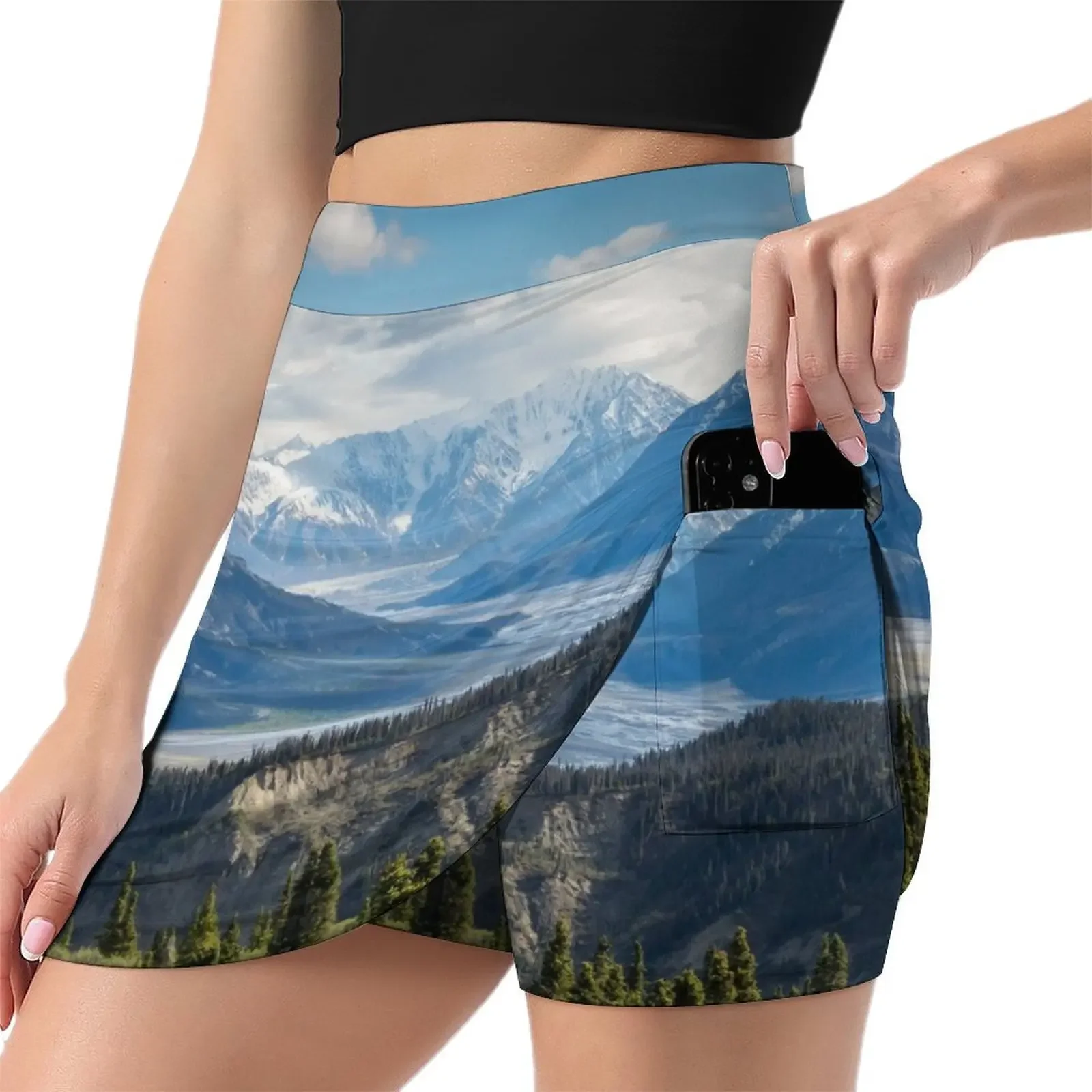 Forest Mountains River National Park Nature Photography Wall Art Mini Skirt skirt sets women's clothing trend 2024