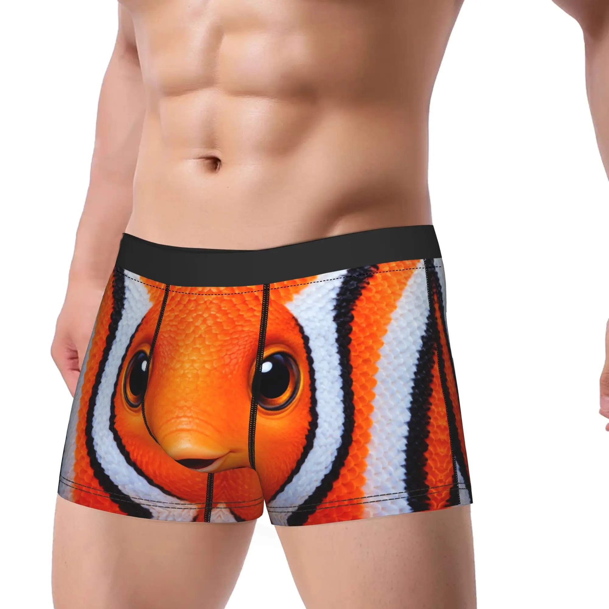 Coral Reef Clownfish Face  Boxers Humorous Underwear  Boxer Briefs Gag Gift For Man