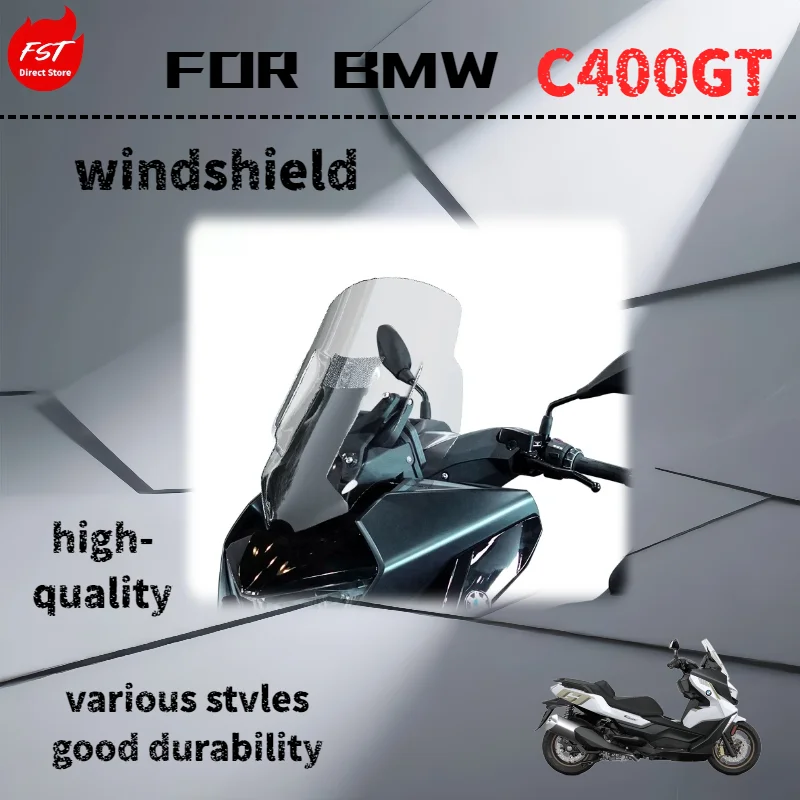 For BMW C400GT windshield modification, 2025 model, new heightened windshield rain guard modification parts.