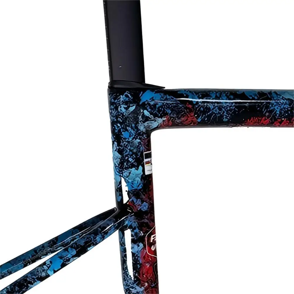 T1100 X8 Carbon-Fahrradrahmen, Rennrad-Rahmenset, Scheibenbremse, glänzend, 44–58 cm, 30 Farben zur Auswahl