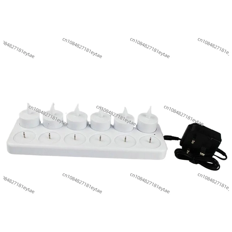 12 Pack Rechargeable Flameless LED Tea Light Amber Static Electric Candle for Wedding Home Xmas Table Decor