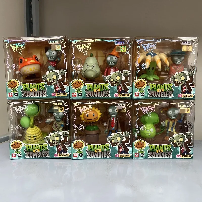 

Plants Vs. Zombies Game Squash Sunflower Kernel-pult Model Wind-up Toy Anime Peripheral Children Birthday Gift