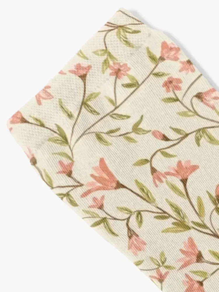 Vintage Floral Pattern Socks christmas gifts Non-slip soccer anti-slip Running Boy Child Socks Women's