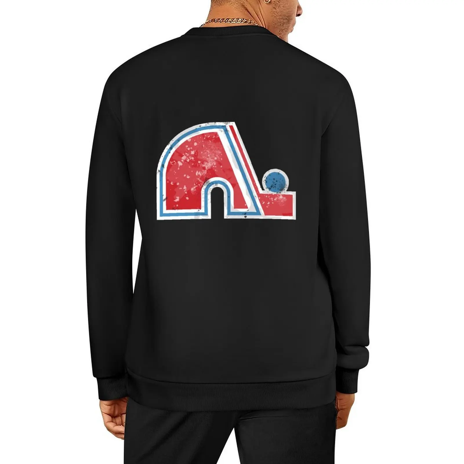 

Quebec Nordiques Worn Logo - Old Time Hockey Teams Pullover aesthetic clothing fashion men blouse oversize sweatshirts