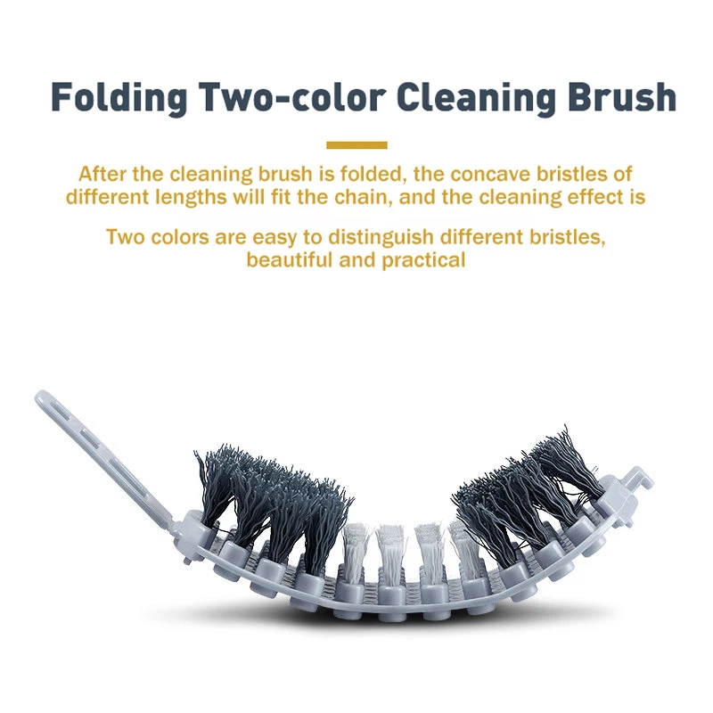 Cylion Bicycle Chain Clean Brush Portable Motorcycle Bike Chain Gear Grunge Brush Cleaner Scrubber Tool Cycling Washer Clean Kit