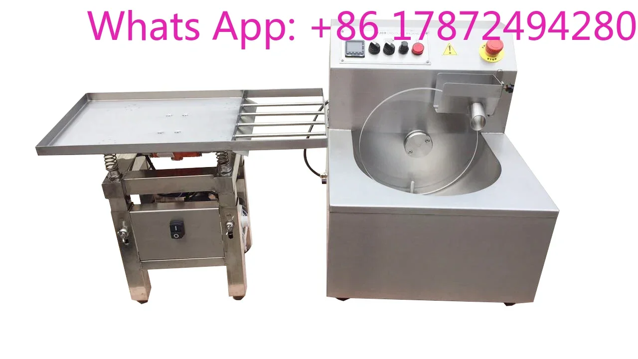 New Automatic Chocolate Tempering Machine Hot Chocolate Tempering Making And Enrobing Machine