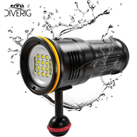 nitescuba SEA60 Diving Flashlight 6000 Lumens IPX8 Underwater Lighting Photography Video Fill Light Outdoor at night