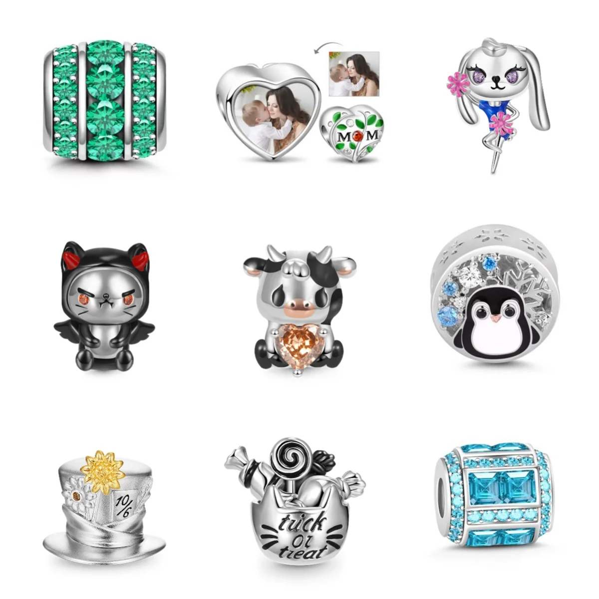 

2024 Bead Pendants In The Shape Of Little People And Animal StyleNovelty Uniqueness