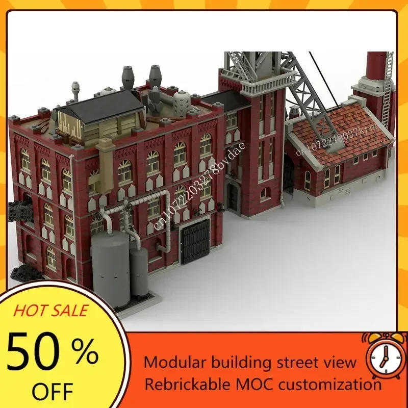 Kolen Colliery Mine Fabriek Modulair MOC Creatief straatbeeld Model Aangepaste puzzels Architectuur Onderwijs Assemblagemodel Speelgoedcadeau
