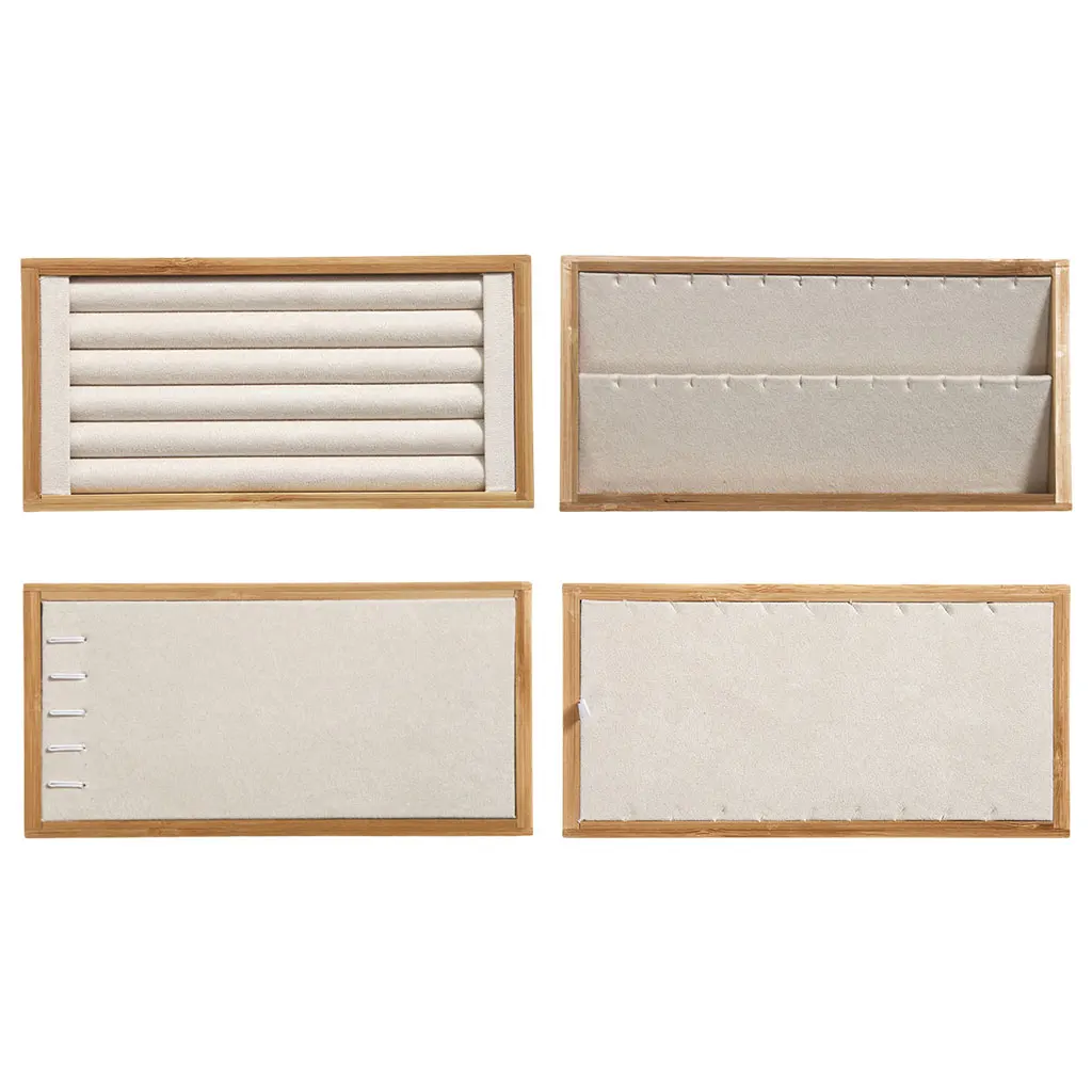 

Деревянные ювелирные изделия, искусственная кожа, несколько колец, подносы, образец, модные подарки для влюбленных, дочери, мамы