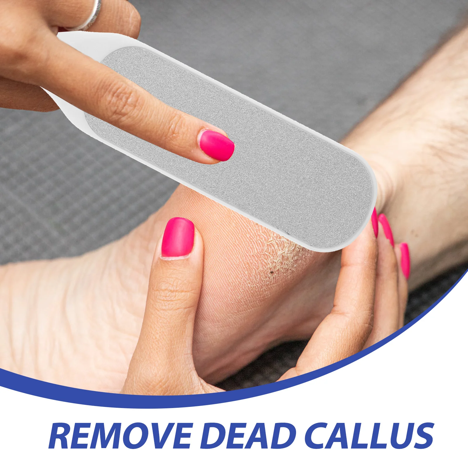 1 set di lime per piedi premium per la rimozione della pelle morta, strumento durevole per la cura dei piedi, design compatto per uso domestico dei piedi