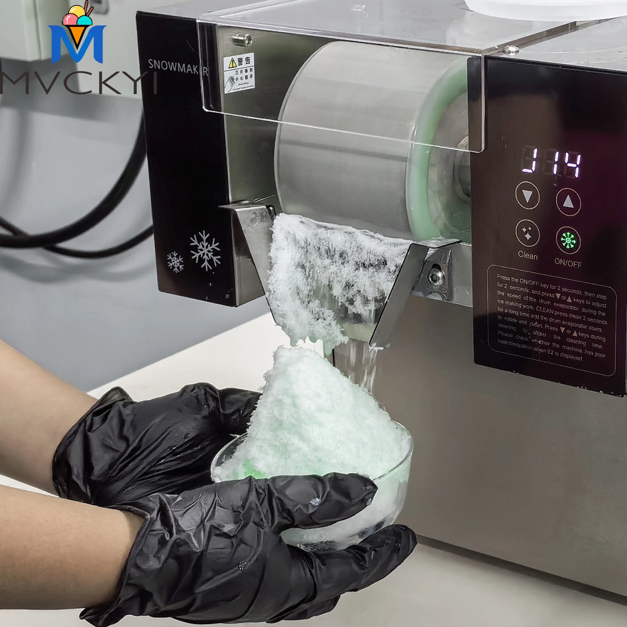 

Mvckyi 170 кг/24 часа коммерческая машина для изготовления снежного льда Bingsu корейское оборудование для мороженого машина для изготовления снежинок