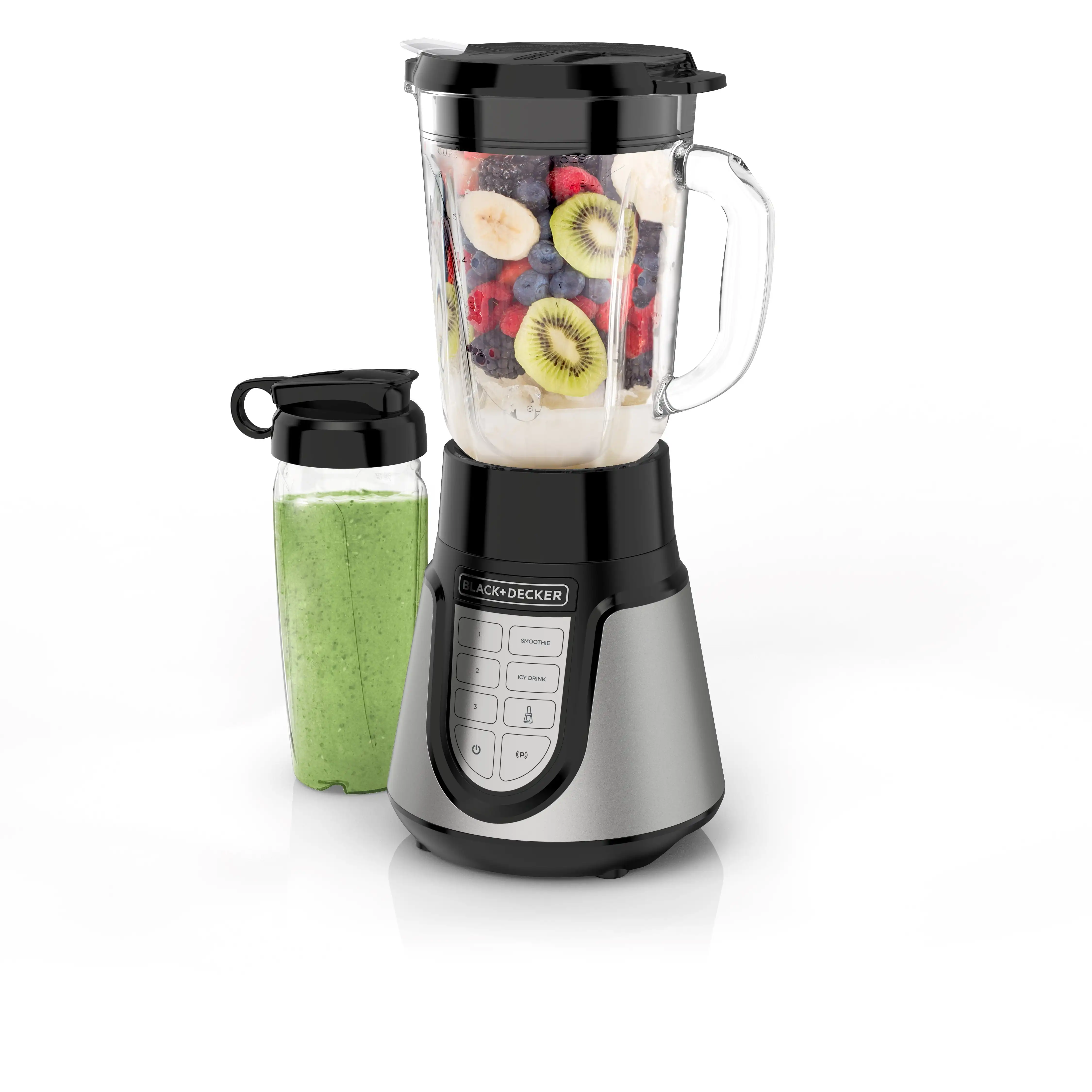 

Quiet Blender with 48 oz Glass Jar and 1000W Power, 3 Speeds