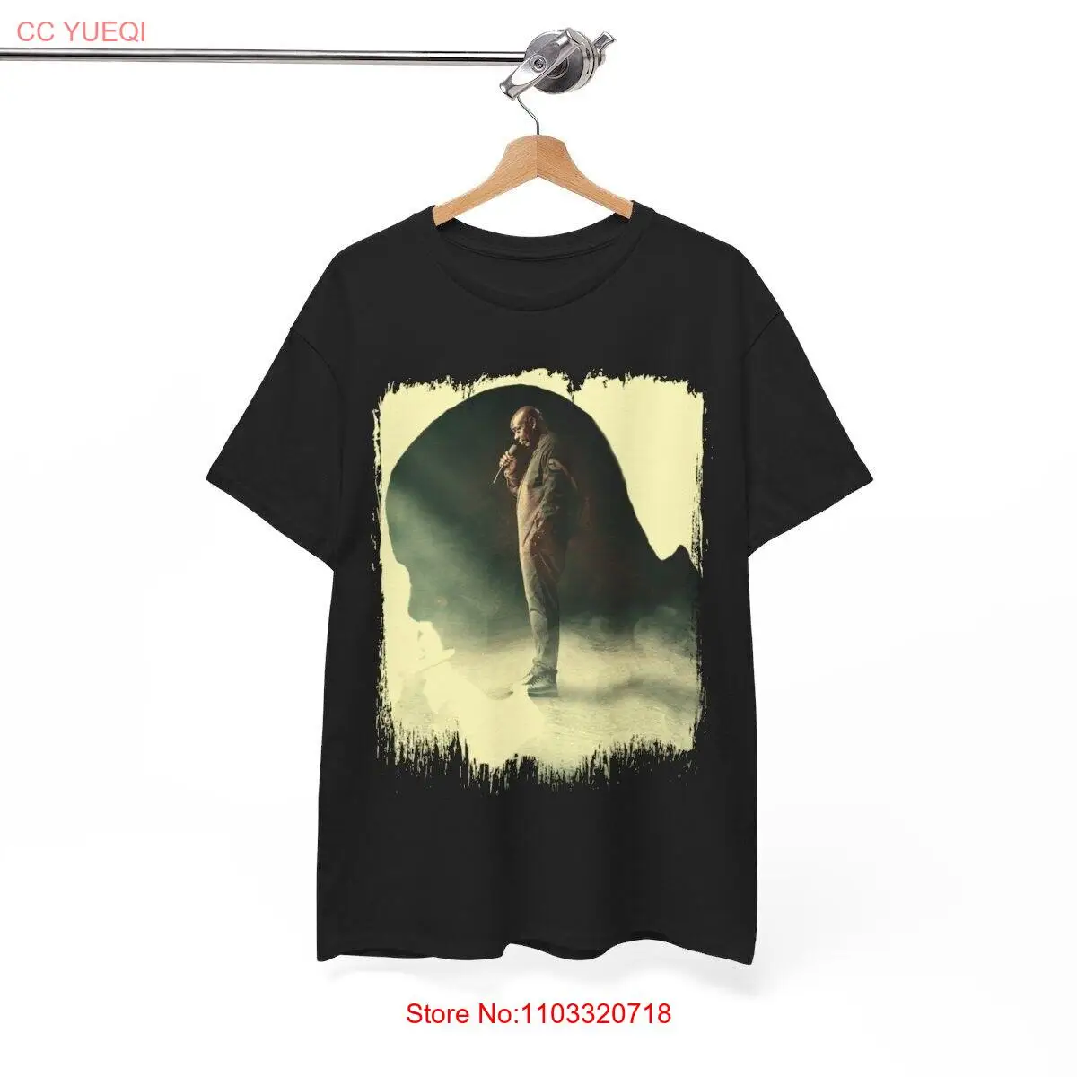 Известная черная футболка с графическим изображением Дейва шмейдера