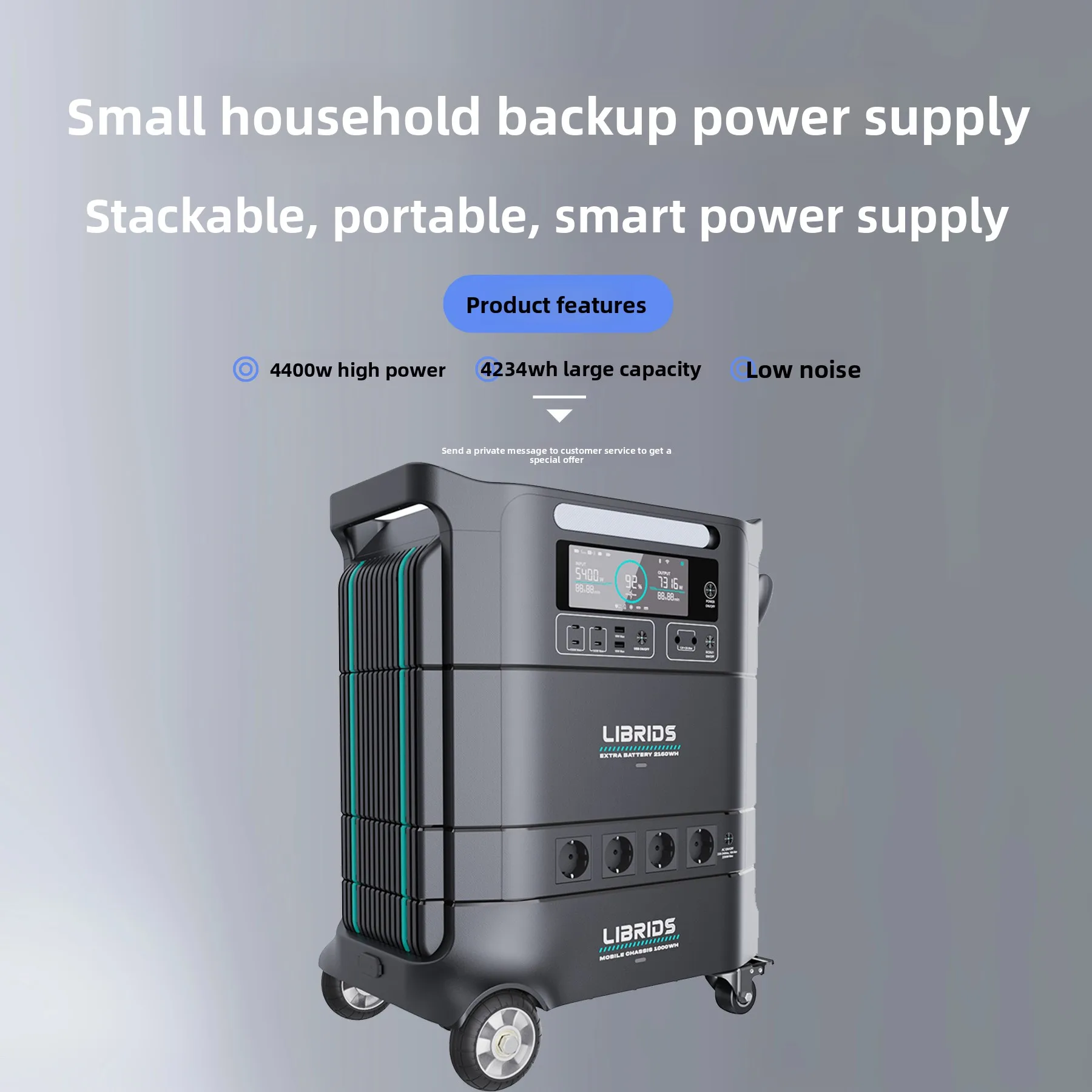 Li Rui Librids Energy Storage Generator LiFePO4 Battery Outdoor Emergency Power Supply Home Backup Portable