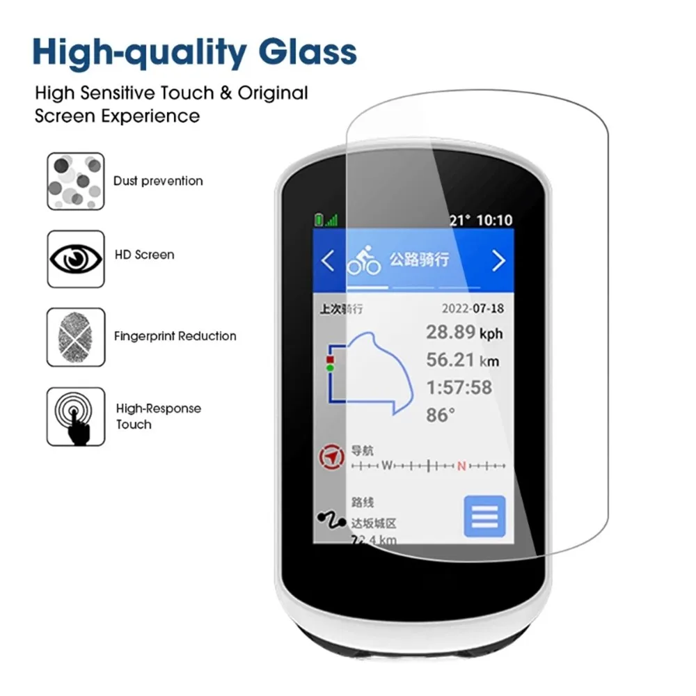 Tempered Glass For Garmin Edge 1030 1040 1000 130 Plus 530 830 840 540 Explore 2 Screen Protector Bicycle GPS Stopwatch HD Film