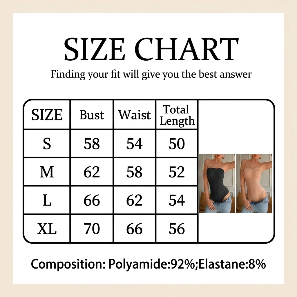 Women's Strapless Backless Thong Bodysuit Shapewear Push Up Bust Butt Lifter Compression Tummy Control Waist Shaper For Dress image 5