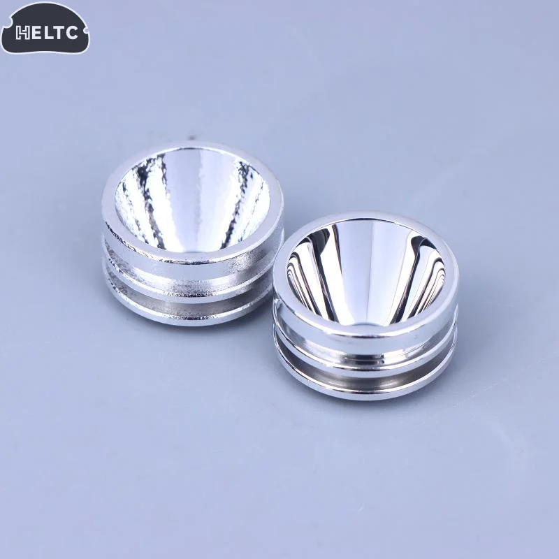 1 PCS Metal S5 20mm Smooth Reflector Flashlight Reflective Cup Reflector Bow Smooth Orange Peel LED Hole 7mm