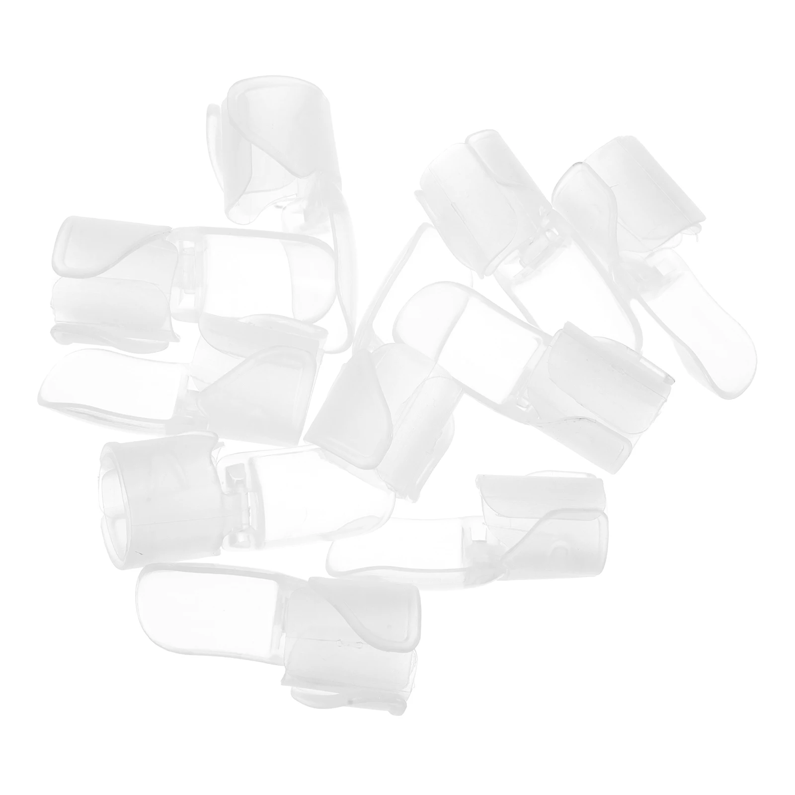 

10 Pcs Nail Guards Transparent Durable Plastic Scratch Resistant Nail Tools Manicure Cover Painting Accessories Salon Use