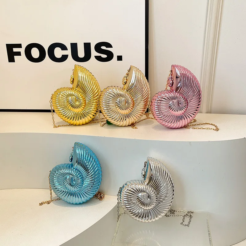

Women's Shoulder Bags 2026 New Conch Crossbody Bag High Quality Acrylic Luxury Banquet Bag for Women