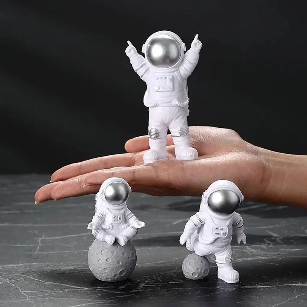 1set Astronaut Figure Statue Figurine Spaceman Sculpture Educational Toy Home Decoration Astronaut Model For Kids Gift