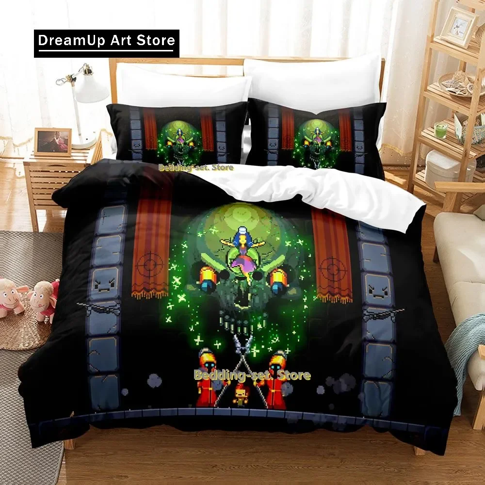 2025 New Game Enter the Gungeon Bedding Set Single Twin Full Queen King Size Bed Set Adult Kid Bedroom Duvetcover Sets Anime bul